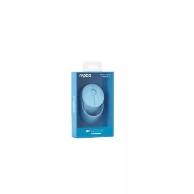 Souris sans fil - RAPOO - RAMELO AIR 1 - Bleu - Silencieuse - Rechargeable - Multimode