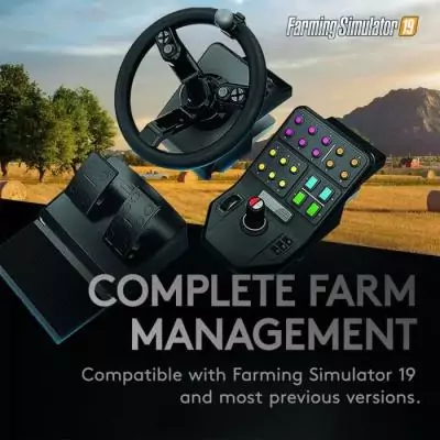 Contrôleur de ferme filaire Saitek by Logitech G - Simulation de tracteur - Compatible PC - Noir