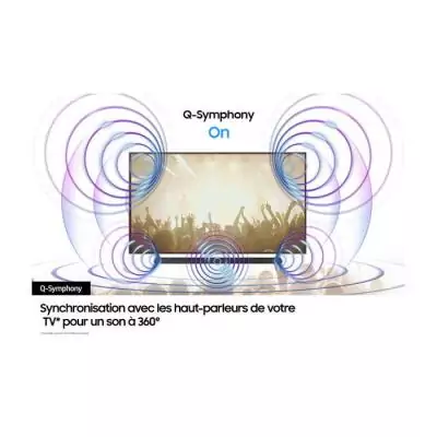 Barre de son - SAMSUNG - S-Series HW-S710D/XE - 3.1 canaux - Caisson de basse sans fil 6,5 - Bluetooth - Noir Titane