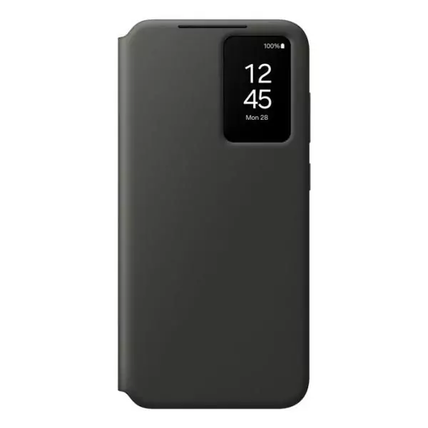 Coque et étui téléphone mobile Samsung Etui Smart View avec porte-carte pour Galaxy S24 FE - Noir