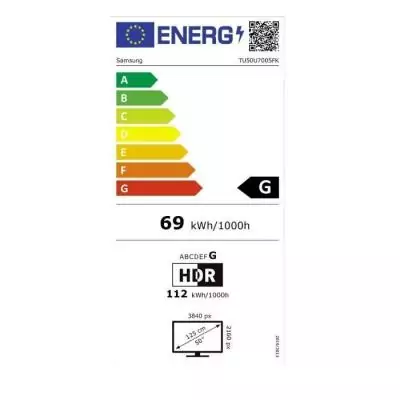 Samsung TU50U7005F: TV LED 50" 4K UHD HDR10+ Smart TV Gaming Hub - WiFi