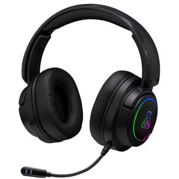 Casque Gamer sans fil - The G-Lab - KORP IRIDIUM - Microphone - RGB - PC/PS4/Xbox One - Noir