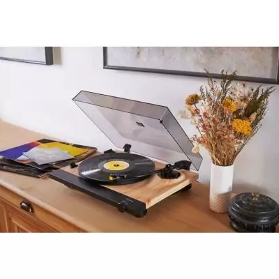 Platine tourne-disque - THOMSON - TT702 - 33 et 45 tours - Tete de lecture AT91 Audio Technica - Antiskating - Bois et noir Platine tourne-disque - THOMSON - TT702 - 33 et 45 tours - Tete de lecture AT91 Audio Technica - Antiskating - Bois et noir