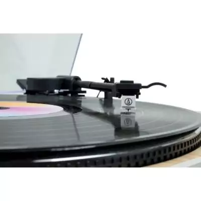 Platine vinyle THOMSON TT301 - Design bois et blanc - Tete de lecture Audio-Technica AT3600L - 33 et 45 tours Platine vinyle THOMSON TT301 - Design bois et blanc - Tete de lecture Audio-Technica AT3600L - 33 et 45 tours