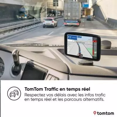 TomTom - GO Expert 7 Plus - GPS Poid Lourd, Bus, voiture - Planification de Parcours - TomTom Traffic - Carte Monde