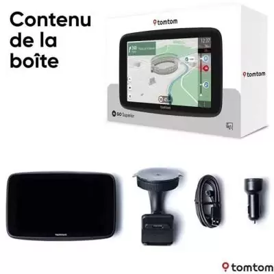 TomTom - GO Superior 6 - GPS Voiture - 6 pouces -TomTom Traffic - 2 ans de services Premium inlcus - Carte Monde
