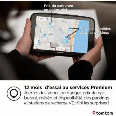 TomTom - GO Navigator 7 - GPS Voiture - 7 pouces - TomTom Traffic - Fixation Magnétique - Carte Europe TomTom - GO Navigator 7 - GPS Voiture - 7 pouces - TomTom Traffic - Fixation Magnétique - Carte Europe
