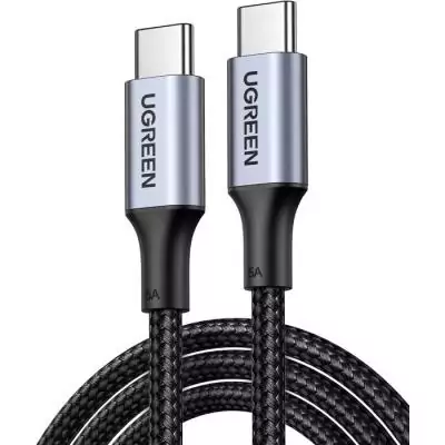 Câble USB-C - UGREEN - Câble renforcé type C vers C - 1 m - 100W - Noir