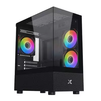Boîtier PC XIGMATEK Alphard M: Mini tour M-ATX, Verre trempé, ARGB - Noir