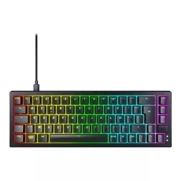 Clavier gamer mécanique - CHERRY XTRFY K5V2 COMPACT - Format 65 % - Éclairage RGB a LED - Noir