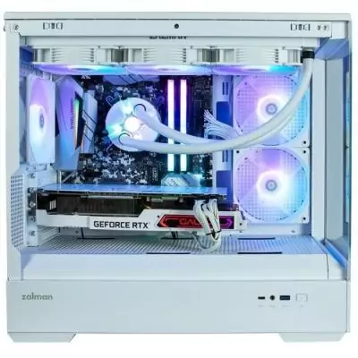 Boitier PC sans alimentation - ZALMAN P30 (Blanc) - Mini tour - Micro-ATX - 3x120mm LED A-RGB Boitier PC sans alimentation - ZALMAN P30 (Blanc) - Mini tour - Micro-ATX - 3x120mm LED A-RGB