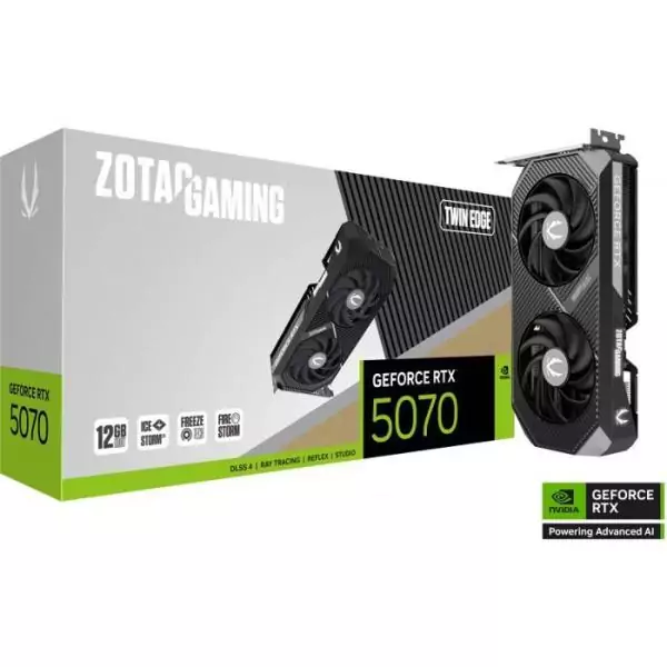ZOTAC - Carte graphique gaming - GeForce RTX 5070 - Twin Edge - 12 Go