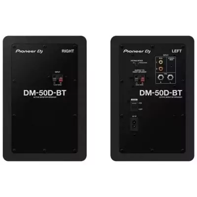 Enceintes de monitoring - PIONEER DJ - DM-50D-BT - Bluetooth - 2x25W - Bass Reflex - Noir