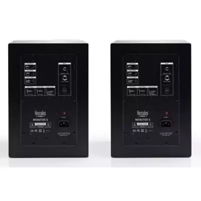 HERCULES MONITOR 5 - Paire d'enceintes actives de monitoring bi-amplifiée - 2 x 80 Watts - Haut-parleurs 5'' HERCULES MONITOR 5 - Paire d'enceintes actives de monitoring bi-amplifiée - 2 x 80 Watts - Haut-parleurs 5''