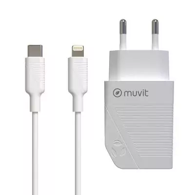 Chargeur mural Muvit Blanc 20 W Chargeur mural Muvit Blanc 20 W