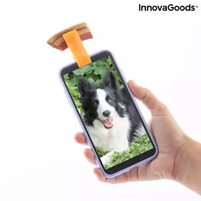 Clip pour Selfies pour Animaux Familiers Pefie InnovaGoods Clip pour Selfies pour Animaux Familiers Pefie InnovaGoods
