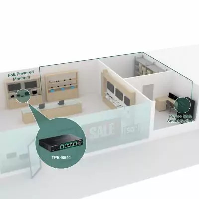 Switch Trendnet TPE-B541: Demi-hauteur 3, Butée de profondeur 22