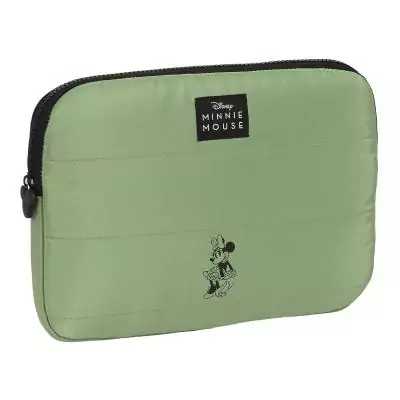 Housse Ordinateur Minnie Mouse Mint Shadow Vert Militaire 31x23x2 cm - Protection Portable Style Unique