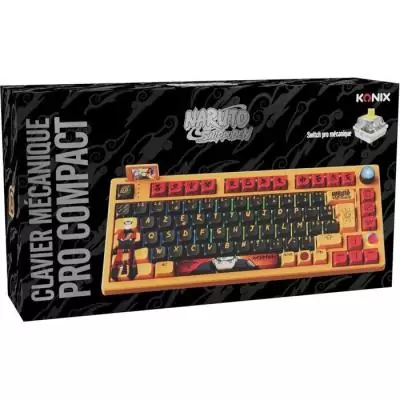 Clavier filaire/sans fil - Mécanique - KONIX - Naruto Shippuden - Édition Pro Collector Numérotée - AZERTY - LED RVB Clavier filaire/sans fil - Mécanique - KONIX - Naruto Shippuden - Édition Pro Collector Numérotée - AZERTY - LED RVB