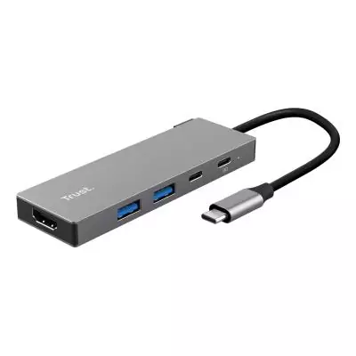 Trust 26062 hub & concentrateur USB Type-C Gris