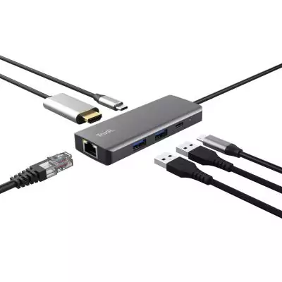 Trust Dalyx USB Type-C 1000 Mbit s Argent