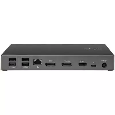 StarTech.com Dock USB-C - Station d'accueil USB Type C Triple Écrans 4K - Alimentation 100W - DP 1.4 Alt Mode & DSC, 2x