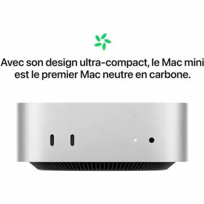 Mini PC Apple Mac mini (2024) Apple M4 chip 512 Go 24 Go RAM - Performances incroyables