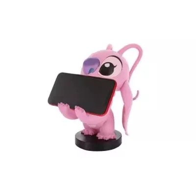 Figurine Disney Stitch Angel - EXQUISITE GAMING - Cable Guys - Support écouteurs, smartphone ou petit accessoire - 20 cm