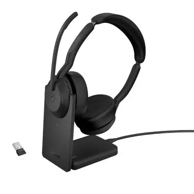 Jabra Evolve2 55 Casque Avec fil &sans fil Arceau Bureau Centre d'appels Bluetooth Socle de chargement Noir