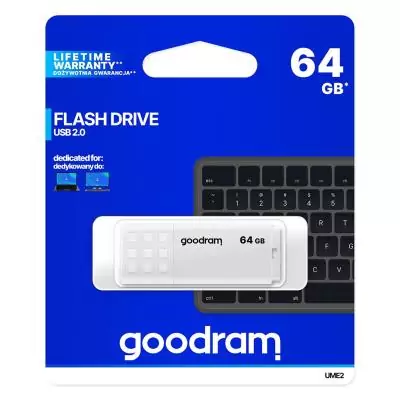 Goodram UME2 lecteur USB flash 64 Go USB Type-A 2.0 Blanc