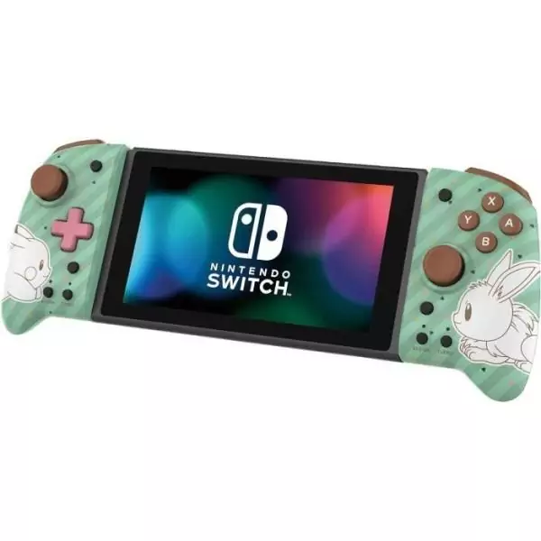 Manette de jeu - Nintendo Switch - Pokémon - Filaire - Vert/Blanc - Split Pad Pro - Boutons arriere - Turbo - Hori