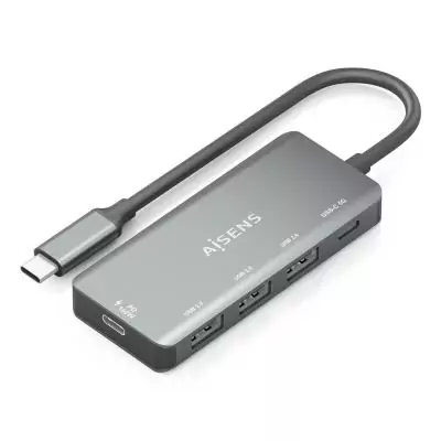 AISENS A109-0945 station d'accueil Avec fil USB 3.2 Gen 1 (3.1 Gen 1) Type-C Gris