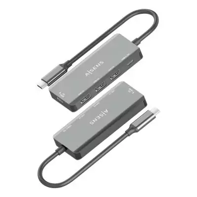 AISENS A109-0945 station d'accueil Avec fil USB 3.2 Gen 1 (3.1 Gen 1) Type-C Gris AISENS A109-0945 station d'accueil Avec fil USB 3.2 Gen 1 (3.1 Gen 1) Type-C Gris