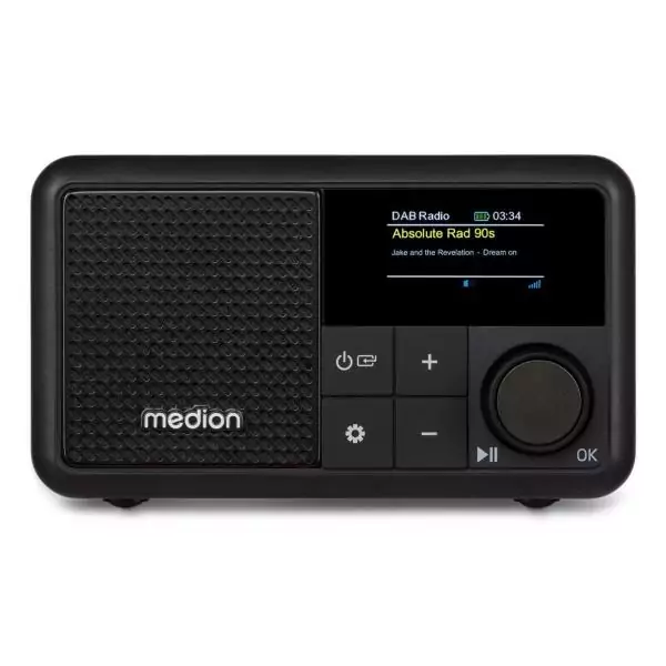 Mini Radio - MEDION - DAB/FM - Mono 2W RMS - Noir