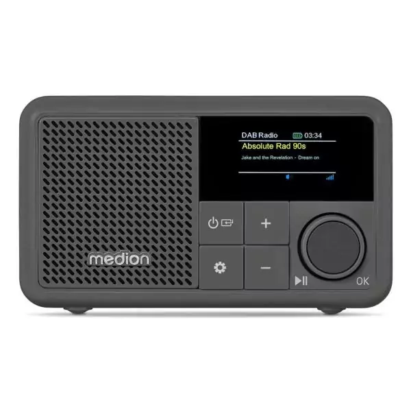 Mini Radio - MEDION - DAB/FM - Mono 2W RMS - Gris