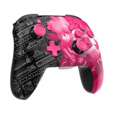 PDP Rematch Glow Noir, Rose Manette de jeu Analogique Numérique Nintendo Switch, Nintendo Switch OLED