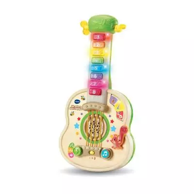 VTech MA GUITARE LUMI MAGIQUE (JOUET AVEC PARTIE BOIS CERTIFIE FSC)