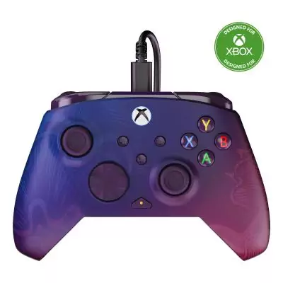 Turtle Beach Rematch Advanced Purple Fade Manette de jeu filaire - Licence Xbox Series XS, Xbox One et PC avec Boutons