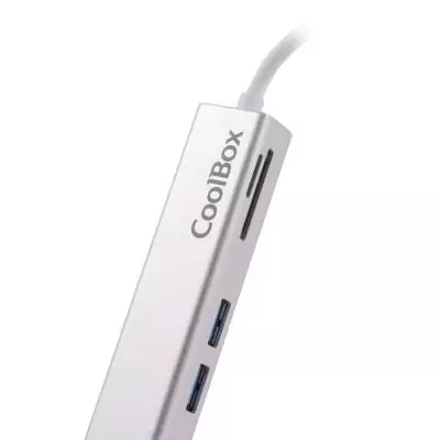 CoolBox miniDock USB-C Lite Avec fil USB 3.2 Gen 1 (3.1 Gen 1) Type-C Blanc
