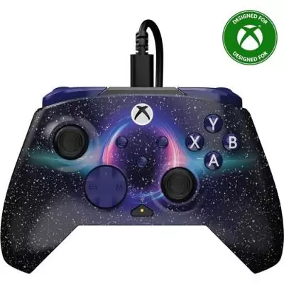Manette de jeu Xbox Rematch Advanced - Filaire Dark Cosmos - Compatible PC Manette de jeu Xbox Rematch Advanced - Filaire Dark Cosmos - Compatible PC