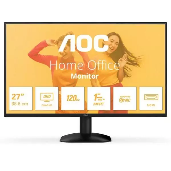 Ecran PC - AOC - 27'' - QHD - 120Hz - Dalle IPS - 1ms - Q27B35S3
