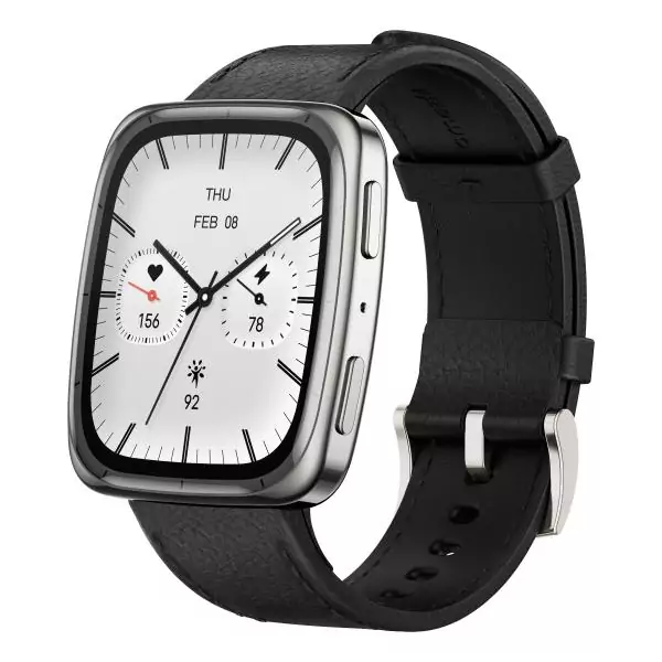 Montre intelligente Amazfit ACTIVE 2 SQUARE Noir Acier 1,75"