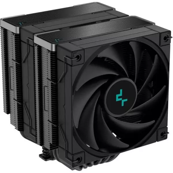 DEEPCOOL - AK620 Zero Dark - R-AK620-BKNNMT-G-1 - Ventirad CPU - 120mm - Noir - 2 ventilateurs PWM - 6 Calloducs - TDP 260W