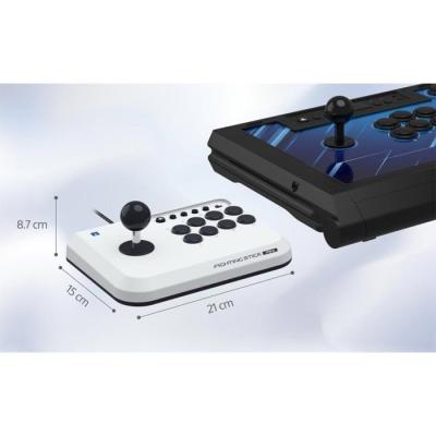Manette de jeu - PC, PS4 et PS5 - Fighting Stick Mini - PlayStation - Filaire - Blanc - Hori