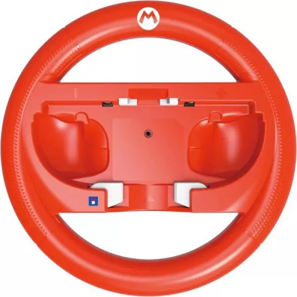 Volant de course - Nintendo Switch 2 - Hori - Mario Kart World Joy-Con - Motif Mario - Rouge