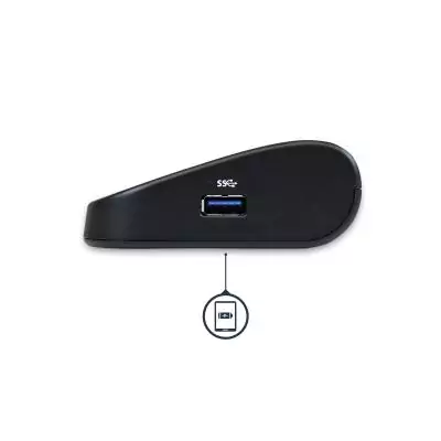 StarTech.com Station d'Accueil pour Ordinateur Portable USB 3.0 à Double Écran avec HDMI DVI VGA, Hub USB-A 3x, GbE, Audio,