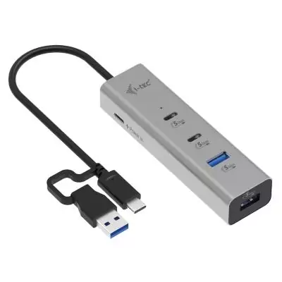i-tec Metal Universal Charging HUB 2xUSB-C + 2x USB-A Port + Power Delivery 85W