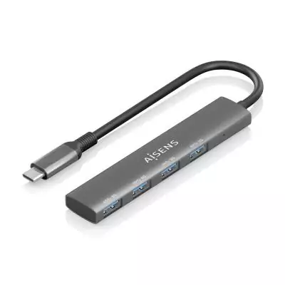 AISENS A109-0943 station d'accueil Avec fil USB 3.2 Gen 1 (3.1 Gen 1) Type-C Gris