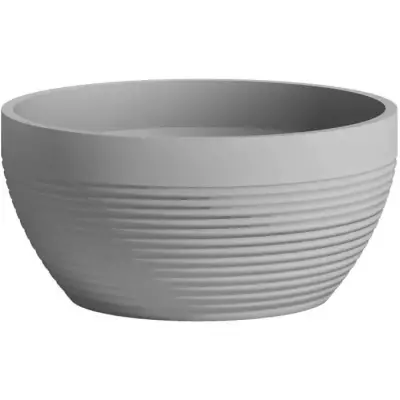 Pot de Fleur Coupe - GARDEN ID Bleu-Gris 30x14cm - Garanti 10ans