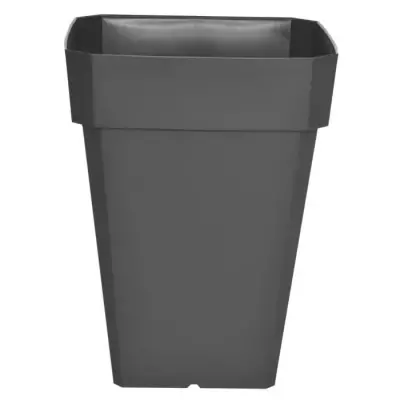 Jardinière carrée Soleilla en plastique - 39 x 39 x H 53 cm - Gris pailleté Jardinière carrée Soleilla en plastique - 39 x 39 x H 53 cm - Gris pailleté